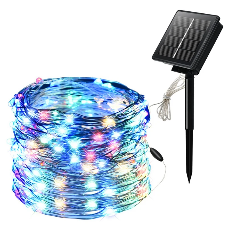 Медная проволочная световая гирлянда на солнечной батарее, 100 светодиодов, декоративная цветная уличная Рождественская медная проволочная...
Медная проволочная световая гирлянда на солнечной батарее, 100 светодиодов, декоративная цветная уличная Рождественская медная проволочная...
