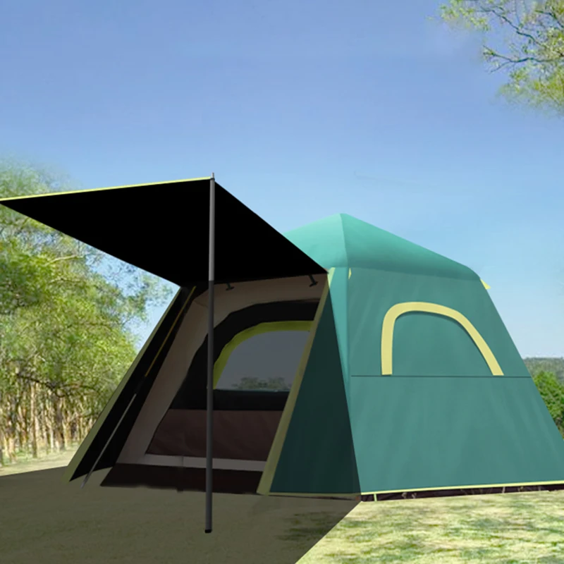 

Ультралегкая палатка для кемпинга, навес от солнца для пляжа, рыбалка, семейная дорожная палатка с защитой от дождя, палатка для походов, хай...