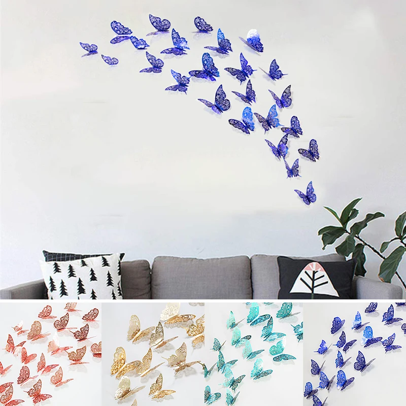 12pcs 3D Hollow Rose Butterfly Wall Sticker DIY Home Decor Wall Stickers Pink Glod Butterfly Wall Sticker Kids Room Wall Decals
12pcs 3D Hollow Rose Butterfly Wall Sticker DIY Home Decor Wall Stickers Pink Glod Butterfly Wall Sticker Kids Room Wall Decals