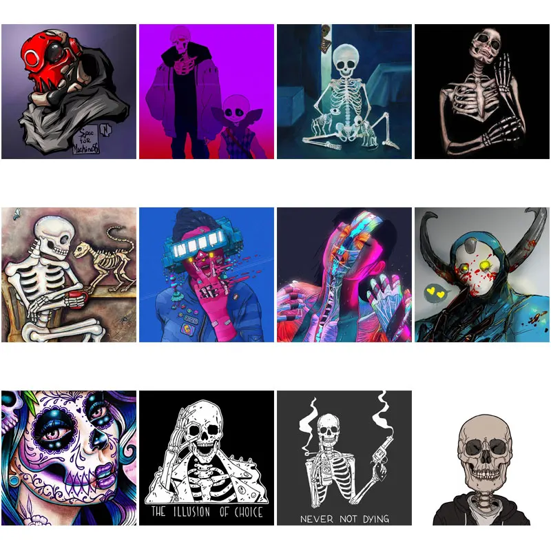 5D Diy Diamond Painting Skeleton Diamond Embroidery Full Round&Square Drill Diamond Mosaic Cross Stitch Home Decoration Gift
5D Diy Diamond Painting Skeleton Diamond Embroidery Full Round&Square Drill Diamond Mosaic Cross Stitch Home Decoration Gift