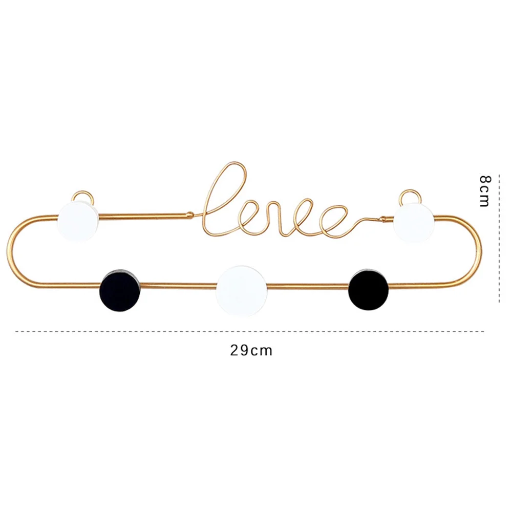 Creative Letter Wall Decoration Metal Hook Rear Coat Hook Key Row Hook Functional Fashion Bedroom Wall Decoration 29x8cm
Creative Letter Wall Decoration Metal Hook Rear Coat Hook Key Row Hook Functional Fashion Bedroom Wall Decoration 29x8cm