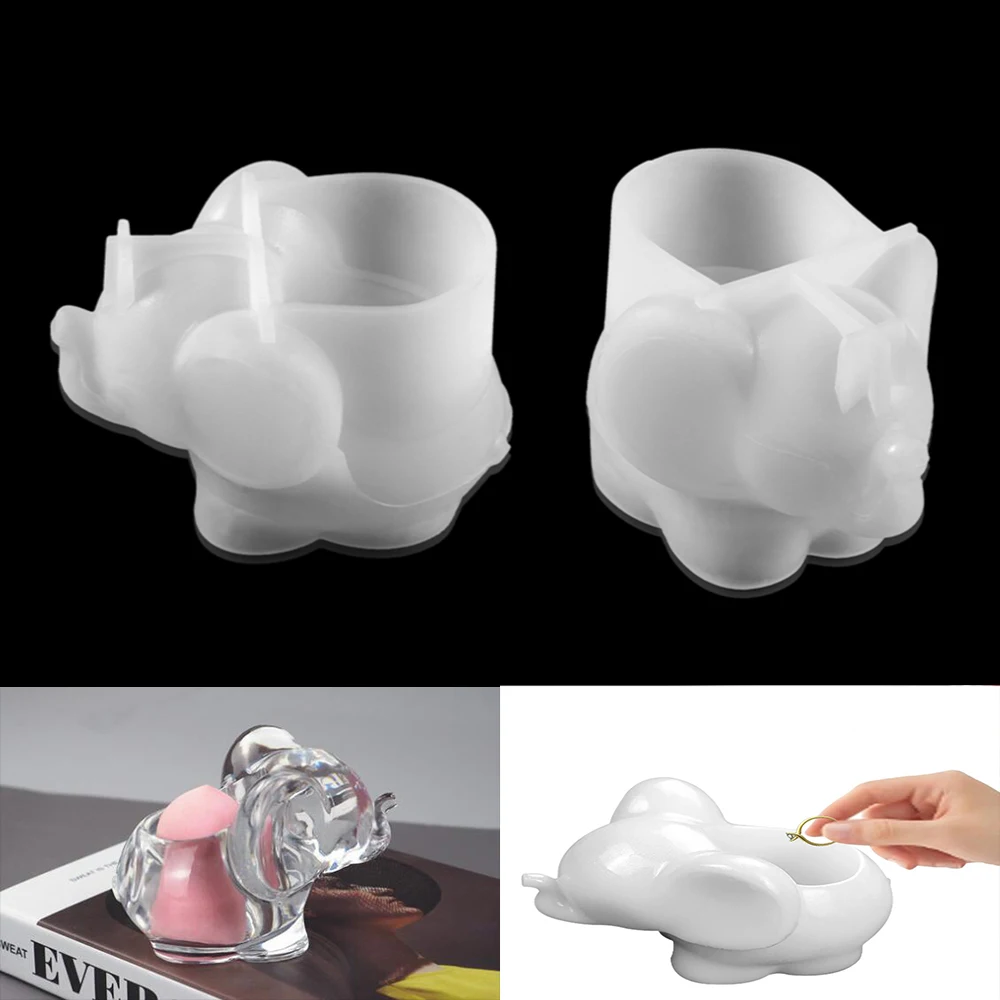 1Pcs Cute Elephant Shape Makeup Storage Silicone Mold Jewelry Storage Box Epoxy Resin Casting Moulds for DIY Resin Crafts Tools
1Pcs Cute Elephant Shape Makeup Storage Silicone Mold Jewelry Storage Box Epoxy Resin Casting Moulds for DIY Resin Crafts Tools