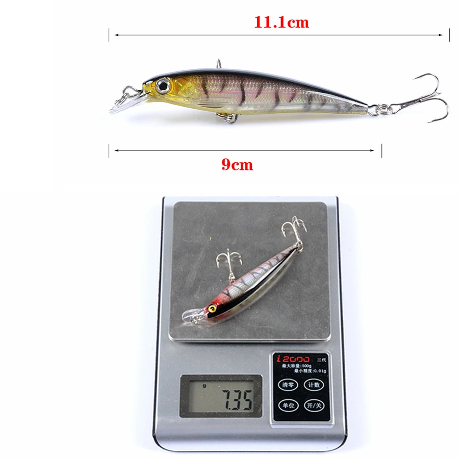 Minnow Laser Hard Artificial Bait For Fishing Lure/Tackle/Accessories Pesca Hooks Swimbait Crankbait 3d Eyes Trolling Pike Bass
Minnow Laser Hard Artificial Bait For Fishing Lure/Tackle/Accessories Pesca Hooks Swimbait Crankbait 3d Eyes Trolling Pike Bass