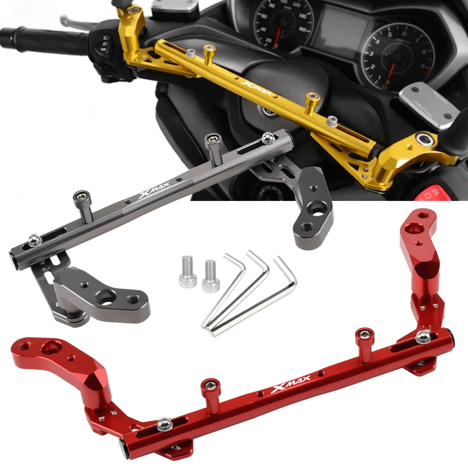 For YAMAHA XMAX 125 250 300 400 XMAX300 XMAX250 Motorcycle Accessories Adjustable Multifunction Crossbar Handlebar Balance Bar
For YAMAHA XMAX 125 250 300 400 XMAX300 XMAX250 Motorcycle Accessories Adjustable Multifunction Crossbar Handlebar Balance Bar
