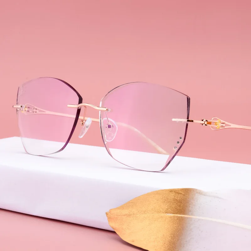 Women Glasse Frame Pink Lens Anti-blue light prescription Progressive Color Lentes Gafas large size
Women Glasse Frame Pink Lens Anti-blue light prescription Progressive Color Lentes Gafas large size
