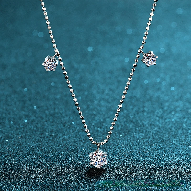 7 Pieces Moissanite Pendant Necklace 6 Claws 3.5ct S925 Sterling Silver Chain for Women Classic White Gold Plated Fine Jewelry
7 Pieces Moissanite Pendant Necklace 6 Claws 3.5ct S925 Sterling Silver Chain for Women Classic White Gold Plated Fine Jewelry