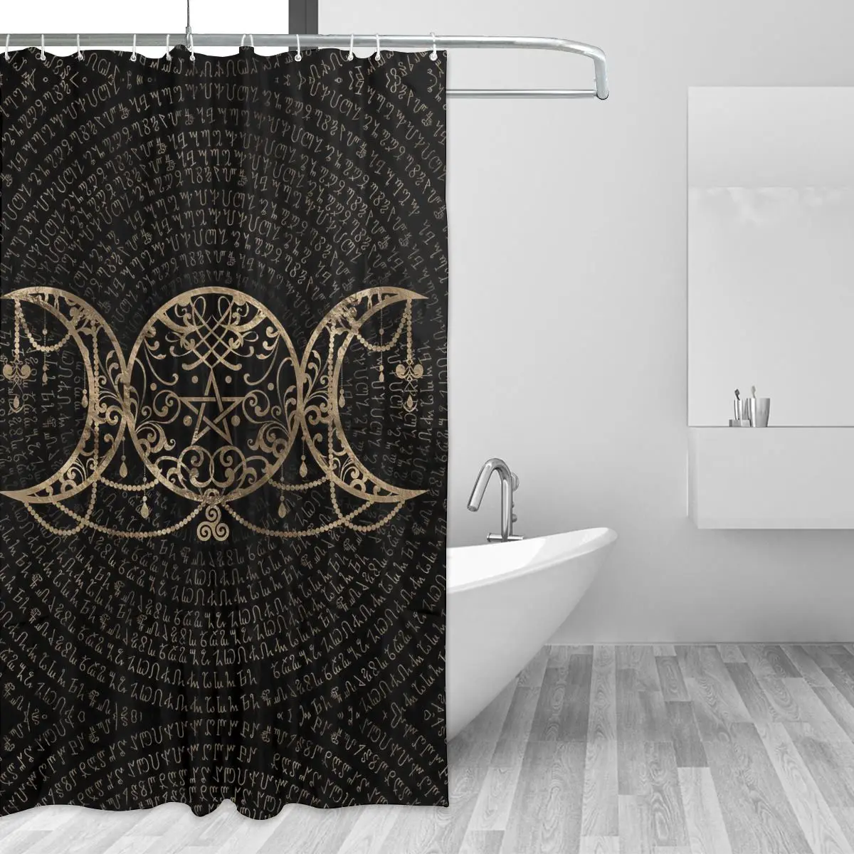 Triple Moon Bathing Bathroom Shower Curtain Viking Valhalla Waterproof Polyester Fabric High Quality Bath Curtain
Triple Moon Bathing Bathroom Shower Curtain Viking Valhalla Waterproof Polyester Fabric High Quality Bath Curtain