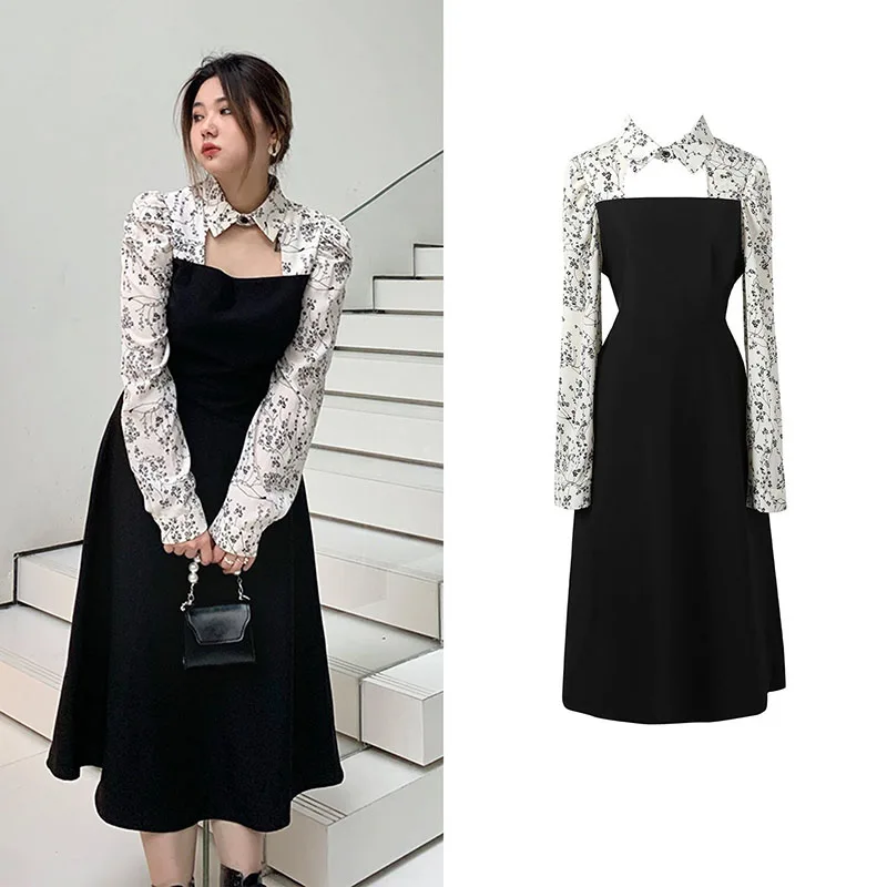New Autumn Maxi Dresses for Women Elegant Fashion Sexy Hollow Out Sexy Floral Full Sleece Black Dress Plus Size Vestidos M-4XL
New Autumn Maxi Dresses for Women Elegant Fashion Sexy Hollow Out Sexy Floral Full Sleece Black Dress Plus Size Vestidos M-4XL