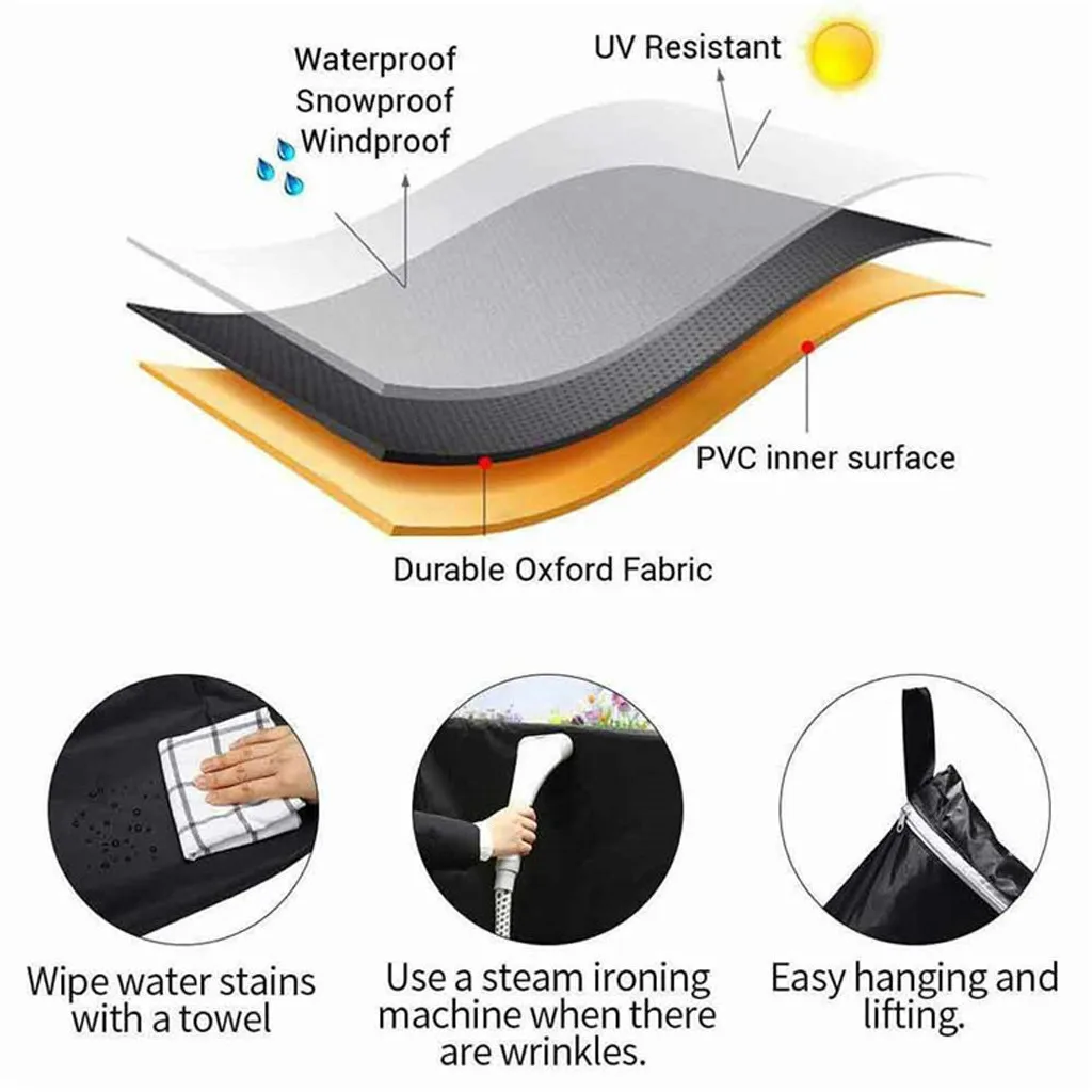 Black Color BBQ Cover 72x52x110H, Waterproofed,Dust Proofed Barbecue Grill Cover ,BBQ Grill Protective Cover
Black Color BBQ Cover 72x52x110H, Waterproofed,Dust Proofed Barbecue Grill Cover ,BBQ Grill Protective Cover