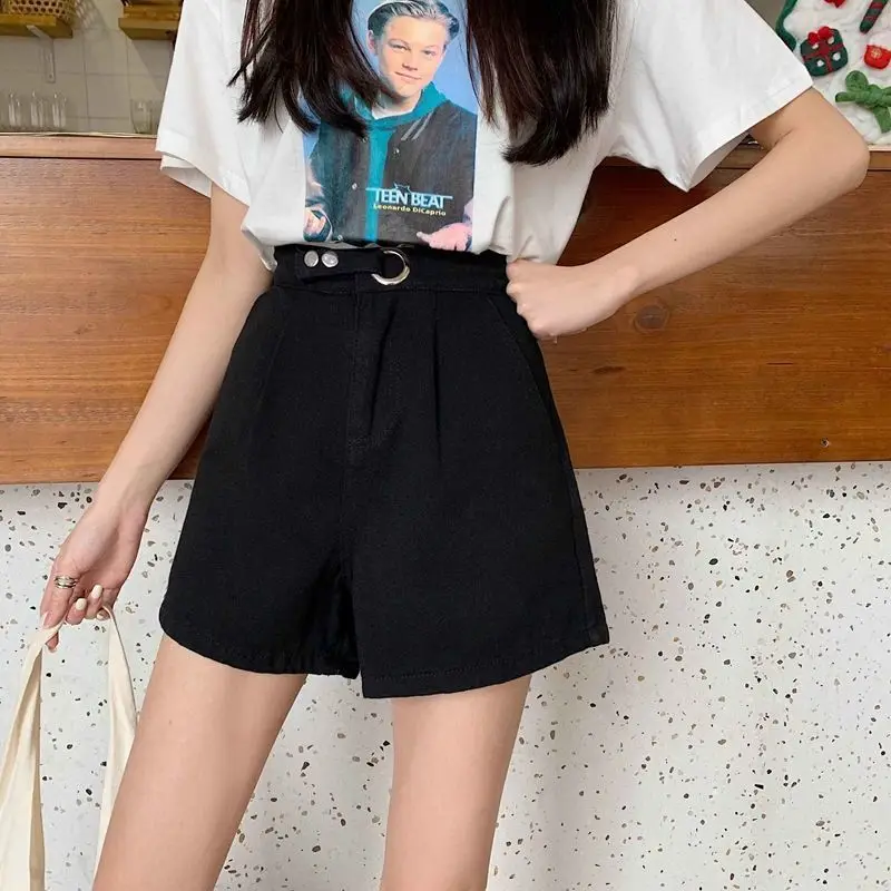 Shorts Women Solid Denim Loose Chic Elegant Womens Short Trousers Summer High Quality Korean Style Slim Streetwear Retro Ulzzang
Shorts Women Solid Denim Loose Chic Elegant Womens Short Trousers Summer High Quality Korean Style Slim Streetwear Retro Ulzzang