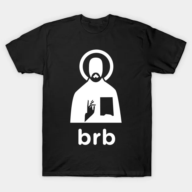 Мужская футболка Brb Minimal Christian Jesus Design для женщин и мужчин|Мужские футболки| |