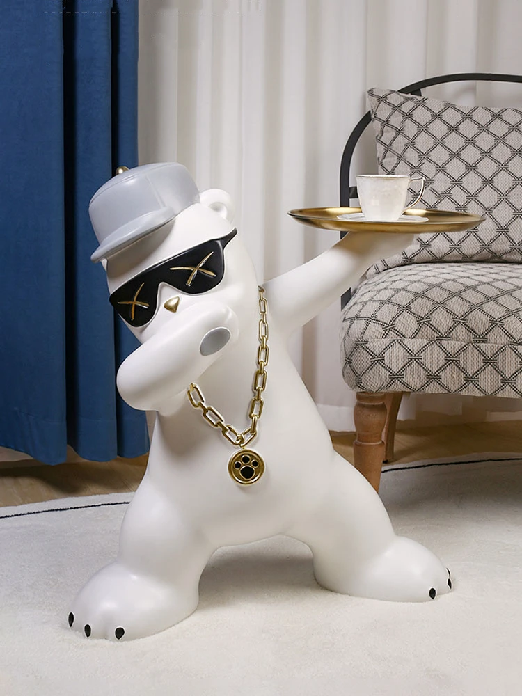 Interior Figurines Home Dector Polar Bear Statue Tray Storage Ornament Fashionable Cartoon Living Room Furniture Decoration Gift
Interior Figurines Home Dector Polar Bear Statue Tray Storage Ornament Fashionable Cartoon Living Room Furniture Decoration Gift