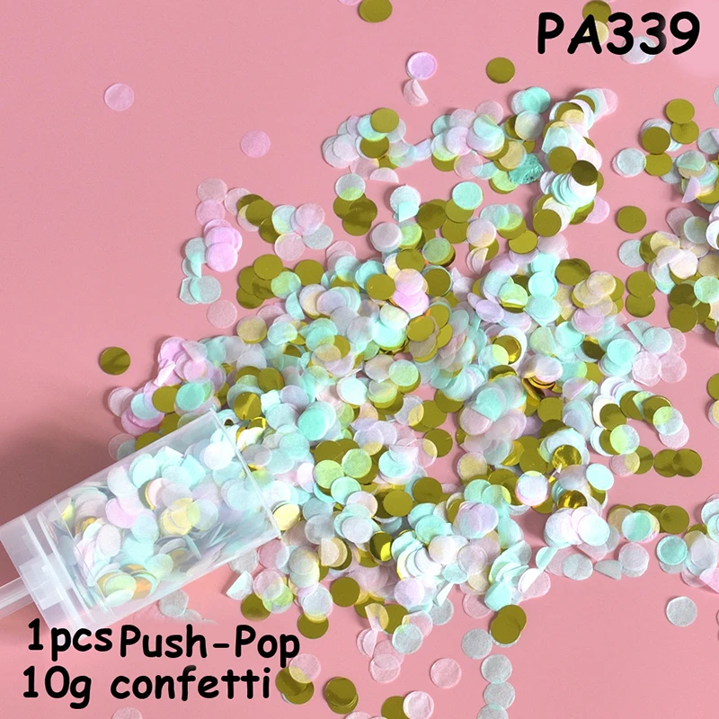 1Set Push-Pop 10g Confetti Festival Decoration Wedding Decor Birthday Decorations DIY Creative Mixed Confetti Push Pop Confetti
1Set Push-Pop 10g Confetti Festival Decoration Wedding Decor Birthday Decorations DIY Creative Mixed Confetti Push Pop Confetti