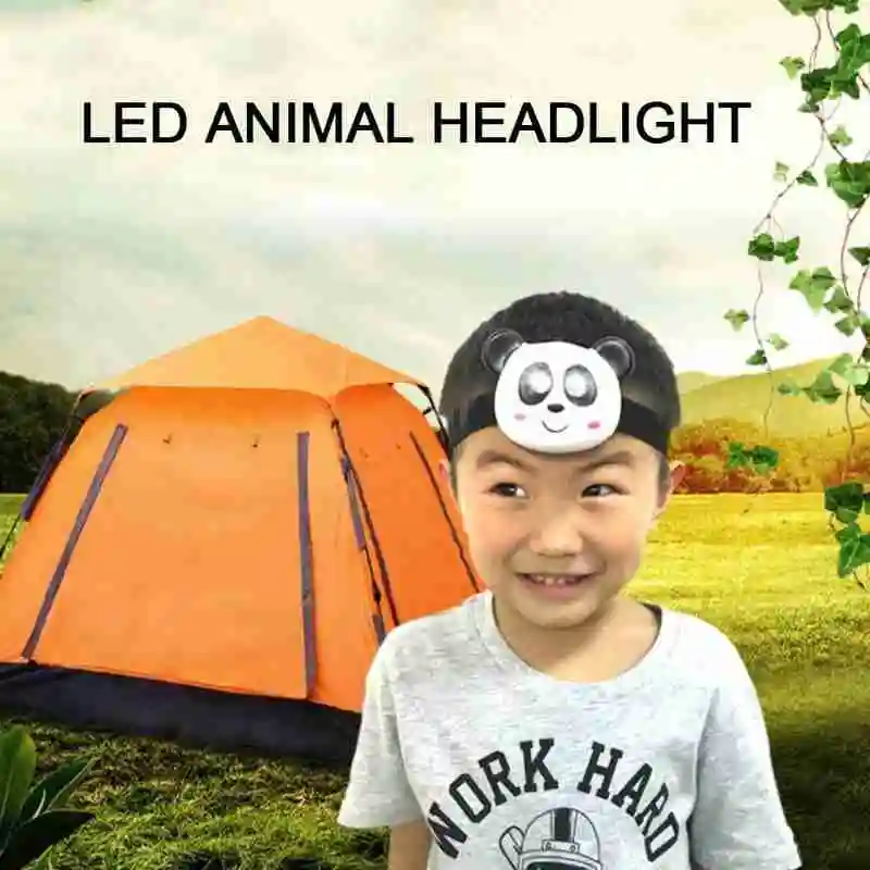 Animal Headlamp Novelty Cartoon Animal Led Toys Portable Tools Head Cute Panda Headlights Lamp Children Outdoor C6V1 
Animal Headlamp Novelty Cartoon Animal Led Toys Portable Tools Head Cute Panda Headlights Lamp Children Outdoor C6V1