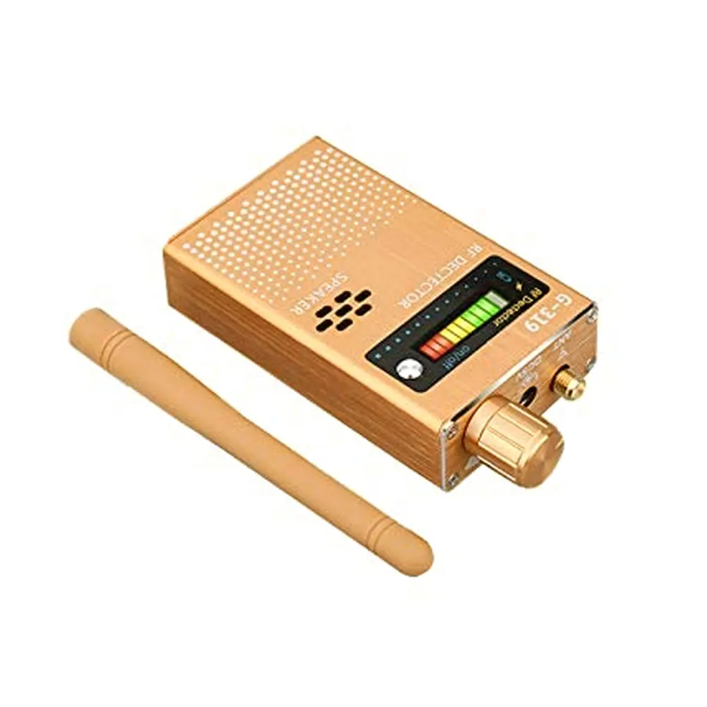 G319 Signal Detector Scanner Signal GSM Device Finder RF Detector Micro Wave Detection Security Sensor Alarm Anti-Spy Detector
G319 Signal Detector Scanner Signal GSM Device Finder RF Detector Micro Wave Detection Security Sensor Alarm Anti-Spy Detector