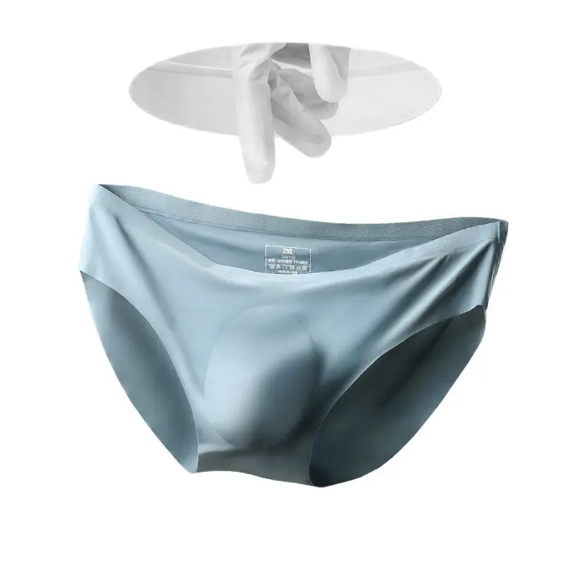 Fashion Yong Man Sexy Solid Summer Ice Silk Seamless Breifs Breathable Thin Quick Dry U Pouch Bag Transparent Tight Underwear
Fashion Yong Man Sexy Solid Summer Ice Silk Seamless Breifs Breathable Thin Quick Dry U Pouch Bag Transparent Tight Underwear