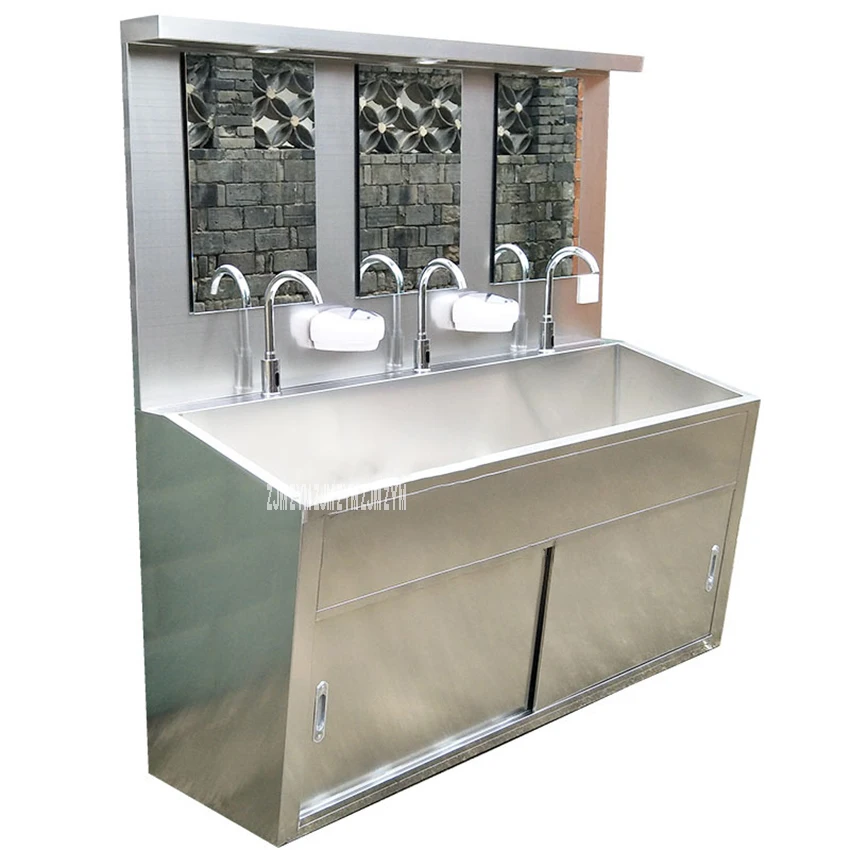 SHXXSC01 Automatic Induction/Pedal Version Washbasin Medical Stainless Steel Hand Sink With Induction Soap Dispenser Led Light
SHXXSC01 Automatic Induction/Pedal Version Washbasin Medical Stainless Steel Hand Sink With Induction Soap Dispenser Led Light