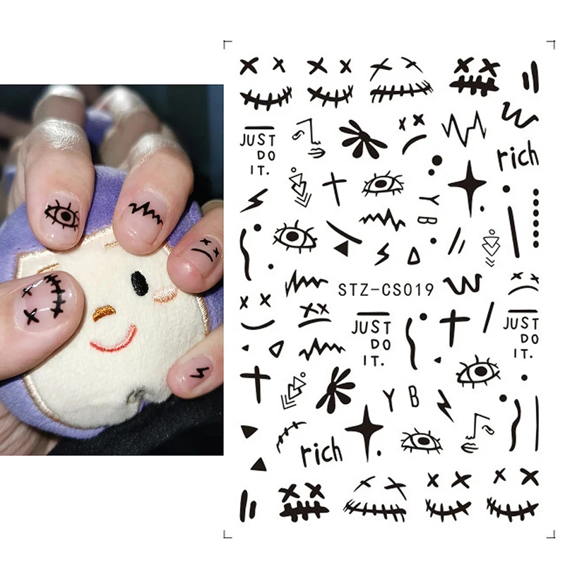 10PCS 2021 European and American Facebook English Letters Flame Nail Sticker Abstract Love Xingyue Fruit Graffiti Nail Tools
10PCS 2021 European and American Facebook English Letters Flame Nail Sticker Abstract Love Xingyue Fruit Graffiti Nail Tools