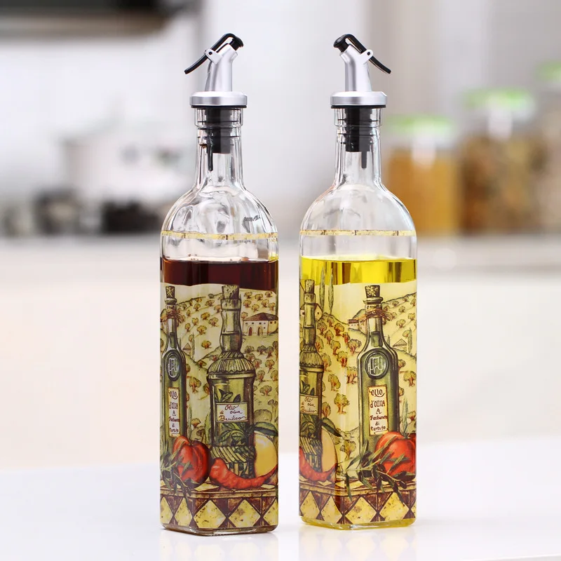 500ml Oil Bottle Creative Glass Leak-proof Soy Sauce Vinegar Oil Sauce Bottle Seasoning Jar Two-piece Suit Cooking Kitchen Tools
500ml Oil Bottle Creative Glass Leak-proof Soy Sauce Vinegar Oil Sauce Bottle Seasoning Jar Two-piece Suit Cooking Kitchen Tools