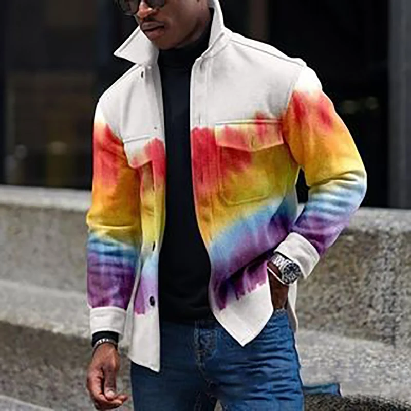 Casual Streetwear Harajuku Printed Men Outerwear Mens Loose Long Sleeve Jackets 2022 New Fashion Buttoned Turn-down Collar Coats
Casual Streetwear Harajuku Printed Men Outerwear Mens Loose Long Sleeve Jackets 2022 New Fashion Buttoned Turn-down Collar Coats