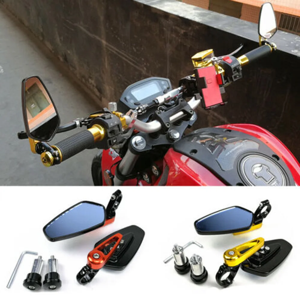 1 Pair 7/8 "22mm Motorcycle Aluminum Bar End Rearview Mirrors Universal Motorcycle Handlebar Rearview Mirrors
1 Pair 7/8 "22mm Motorcycle Aluminum Bar End Rearview Mirrors Universal Motorcycle Handlebar Rearview Mirrors