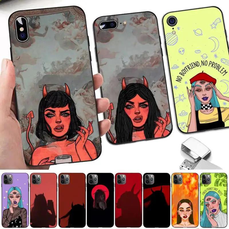 Fashion Devil Girl Phone Case for iPhone 11 12 13 mini pro XS MAX 8 7 6 6S Plus X 5S SE 2020 XR case
Fashion Devil Girl Phone Case for iPhone 11 12 13 mini pro XS MAX 8 7 6 6S Plus X 5S SE 2020 XR case
