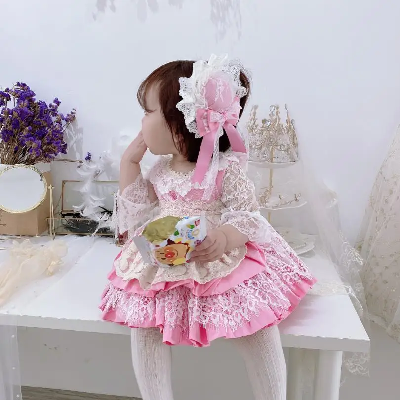 Spanish Lolita Girls Princess Dress Baby Lace Stitching Cute Tutu Dress For Girls Birthday Party Gown Vestidos Y2907
Spanish Lolita Girls Princess Dress Baby Lace Stitching Cute Tutu Dress For Girls Birthday Party Gown Vestidos Y2907