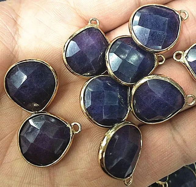 5pcs nature white stone drop water pendants for women bracelets making accessories facted small new arrivals | Украшения и