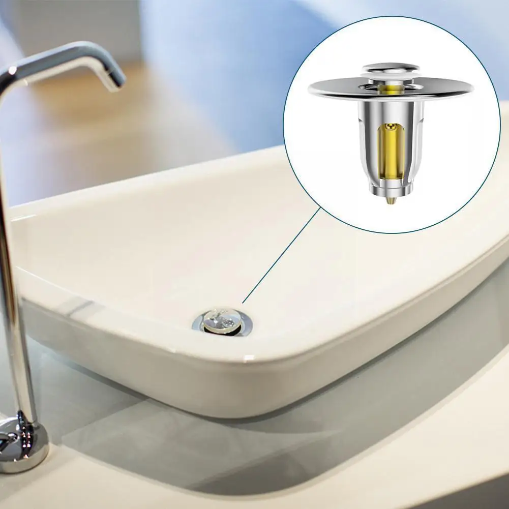 Universal Steel Up Bounce Core Basin Drain Filter Hair Kitchen Deodorant Bath Tool Catcher Bathroom Stopper I5n4
Universal Steel Up Bounce Core Basin Drain Filter Hair Kitchen Deodorant Bath Tool Catcher Bathroom Stopper I5n4