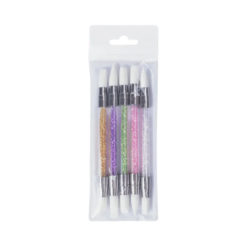 5pcs Manicure Pen, Manicure Empresser, Silicone Point Diamond Pen, Double Head Crystal Carved Pen, Manicure Tool
5pcs Manicure Pen, Manicure Empresser, Silicone Point Diamond Pen, Double Head Crystal Carved Pen, Manicure Tool