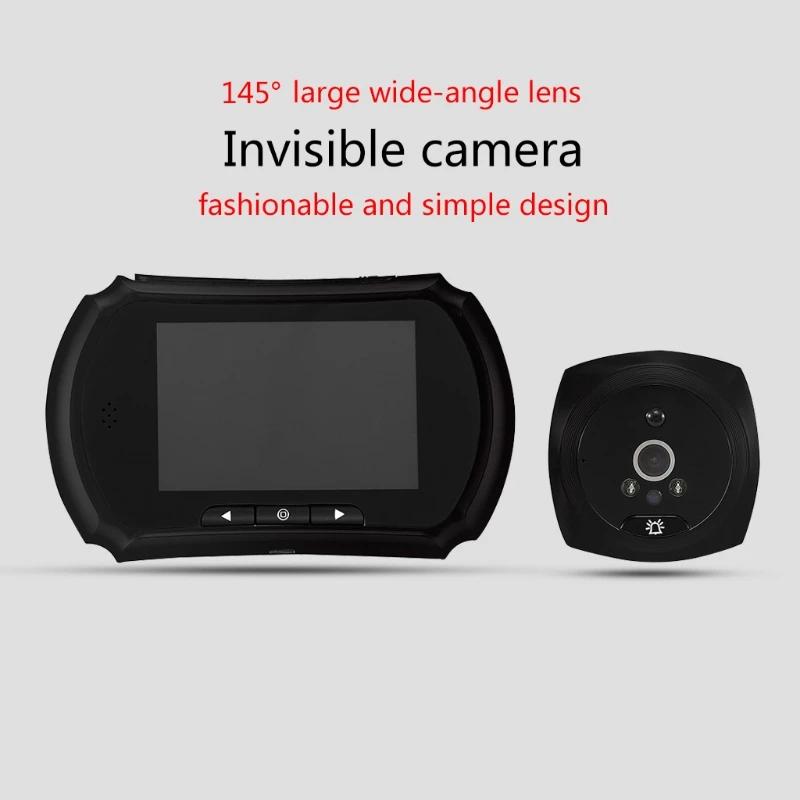 

3.5'' Digital Smart Video Doorbell Camera Audio Intercom 1.0MP IR Night Vision Automatic Photo/Video Invisible Camera