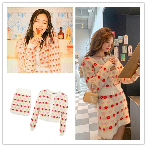 Kpop Jennie корейский тонкий дикий кардиган с длинным рукавом женский топ на пуговицах + эластичная трапециевидная мини-юбка с высокой талией же...
Kpop Jennie корейский тонкий дикий кардиган с длинным рукавом женский топ на пуговицах + эластичная трапециевидная мини-юбка с высокой талией же...