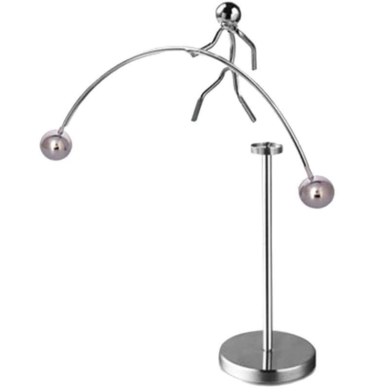 Finger Balancing Toy, Dynamic Balancing Instrument,Newton'S Cradle Weightlifter Mold Metal Craft Perpetual Art Swing Kinetic Mot
Finger Balancing Toy, Dynamic Balancing Instrument,Newton'S Cradle Weightlifter Mold Metal Craft Perpetual Art Swing Kinetic Mot