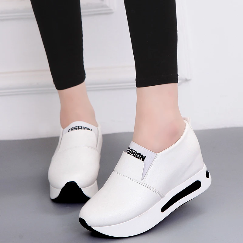 Женские кроссовки на платформе, черные или Белые Повседневные кроссовки из дышащего материала, увеличивающие рост, на высоком каблуке, обув...
Женские кроссовки на платформе, черные или Белые Повседневные кроссовки из дышащего материала, увеличивающие рост, на высоком каблуке, обув...