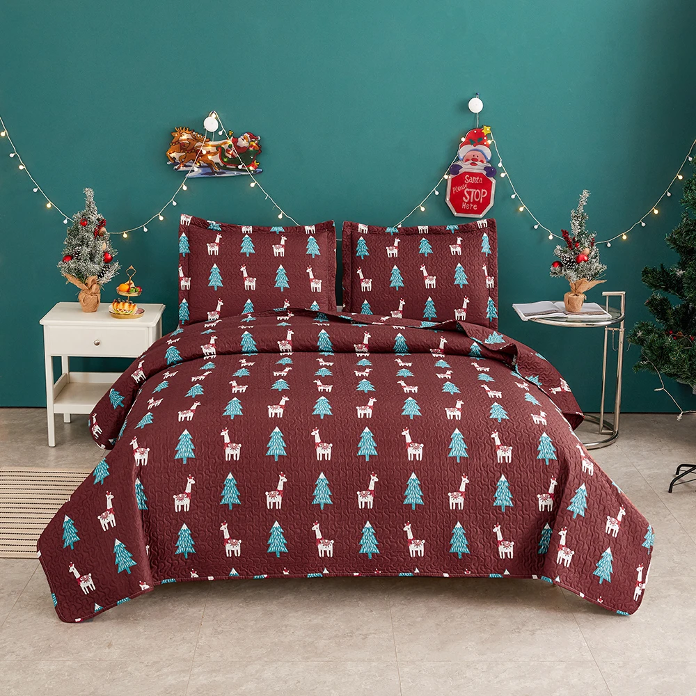 Queen Quilt Sets 3pcs Bedding Sets Alpaca Red Blue Bed Sheet Polyester Coverlet Sets Lightweight Reversible Bedding Cover
Queen Quilt Sets 3pcs Bedding Sets Alpaca Red Blue Bed Sheet Polyester Coverlet Sets Lightweight Reversible Bedding Cover