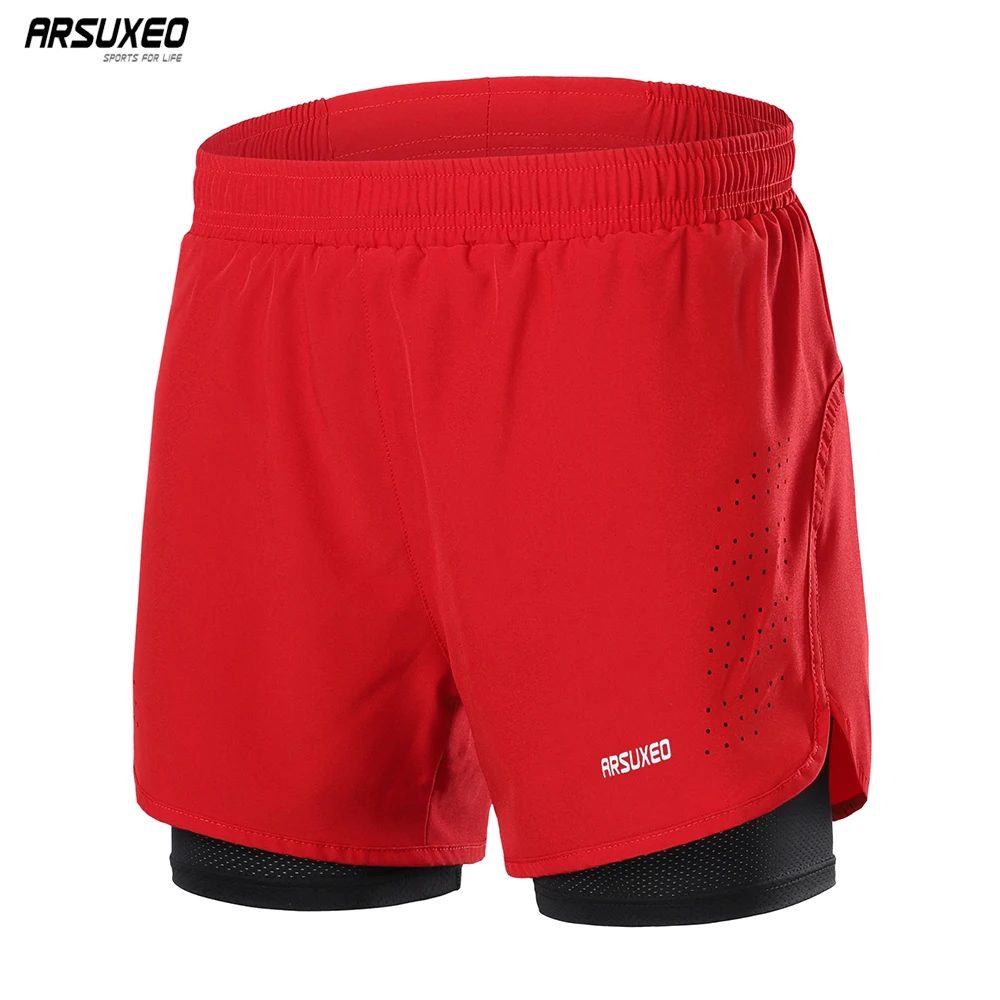 ARSUXEO Men's Running Shorts Outdoor Sports Training Exercise Jogging Gym Fitness 2 in 1 Shorts with Longer Liner Quick dry B179
ARSUXEO Men's Running Shorts Outdoor Sports Training Exercise Jogging Gym Fitness 2 in 1 Shorts with Longer Liner Quick dry B179