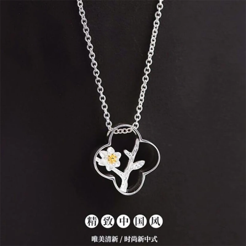 Season Gate Silver Color Chain Plum blossom Simple Fashion Necklace for women SN022
Season Gate Silver Color Chain Plum blossom Simple Fashion Necklace for women SN022