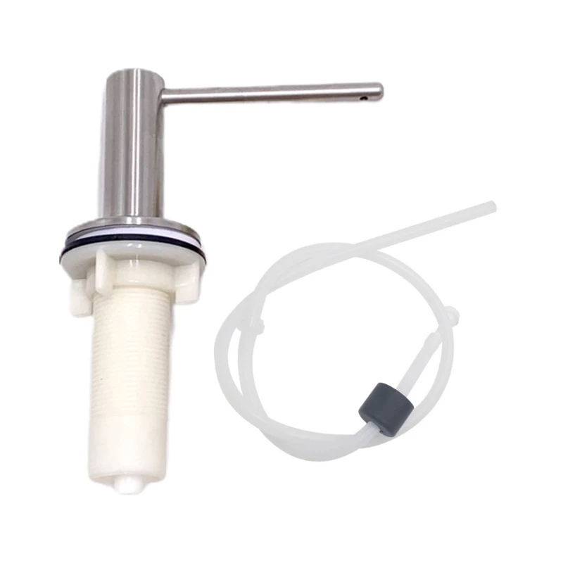 Stainless Steel Kitchen Sink Liquid Soap Dispenser with Extension Tube Kit Replacement Bathroom Manual Lotion Pump Head
Stainless Steel Kitchen Sink Liquid Soap Dispenser with Extension Tube Kit Replacement Bathroom Manual Lotion Pump Head