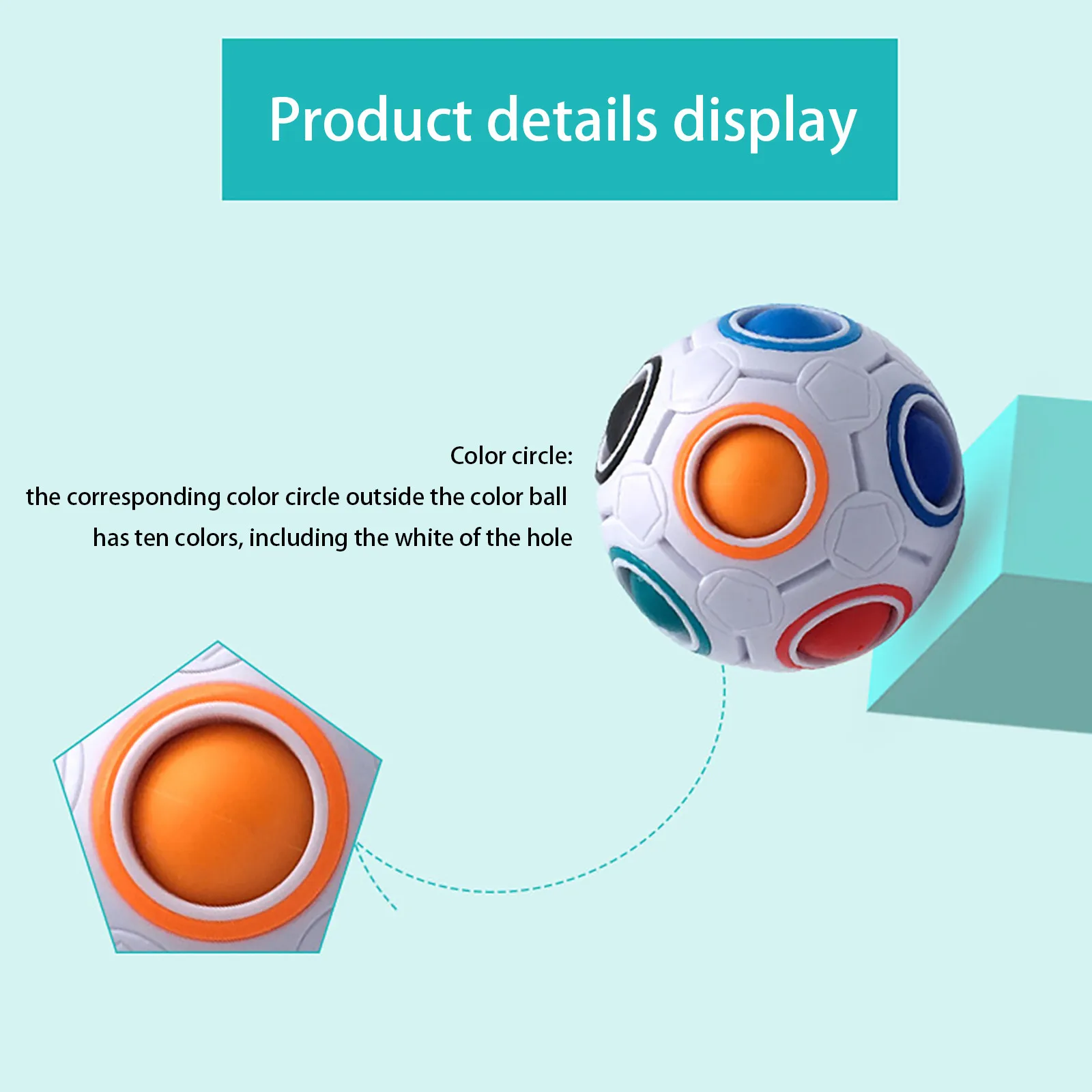 Stress Reliever for hands Stress Reliever Magic Rainbow Ball Fun Plastic Puzzle Education Toys Gifts Stress balls fidget toys
Stress Reliever for hands Stress Reliever Magic Rainbow Ball Fun Plastic Puzzle Education Toys Gifts Stress balls fidget toys