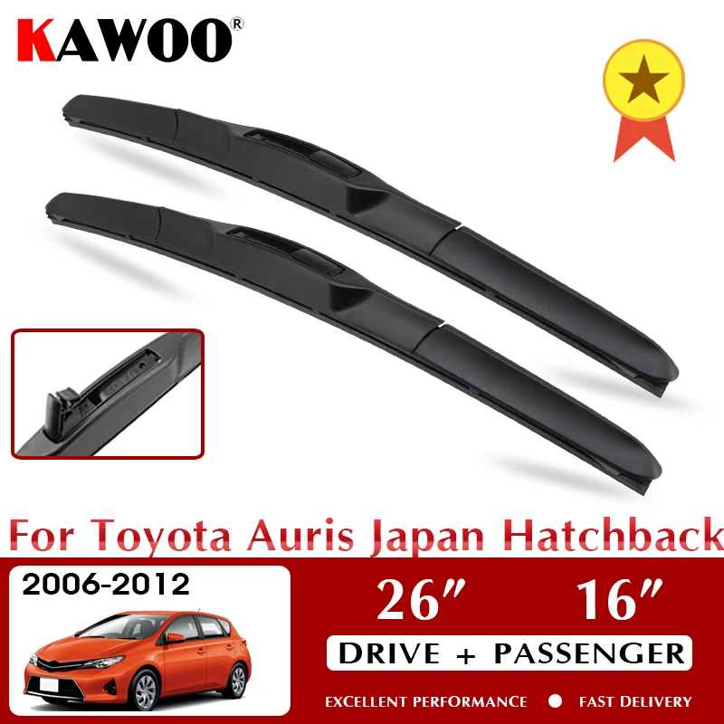 Щетки стеклоочистителя для Toyota Auris Japan Hatchback 2006-2012 лобовое стекло аксессуары для переднего окна 26 "+ 16" LHD RHD 
Щетки стеклоочистителя для Toyota Auris Japan Hatchback 2006-2012 лобовое стекло аксессуары для переднего окна 26 "+ 16" LHD RHD