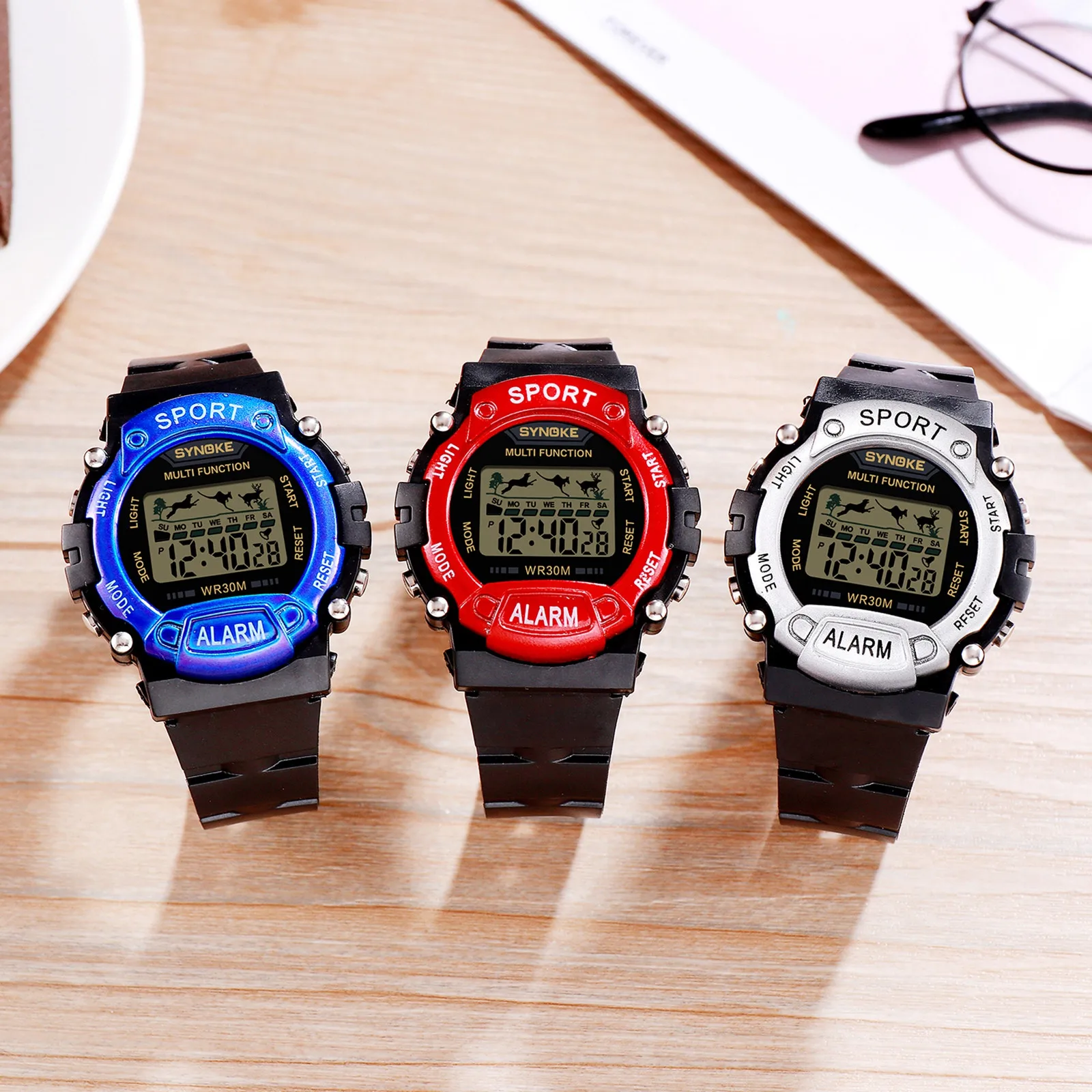 Classic Alarm Clock watches for boys girls Children's Electronic Watch Animal Beating Cartoon Wristwatch horloge jongen kind 03*
Classic Alarm Clock watches for boys girls Children's Electronic Watch Animal Beating Cartoon Wristwatch horloge jongen kind 03*