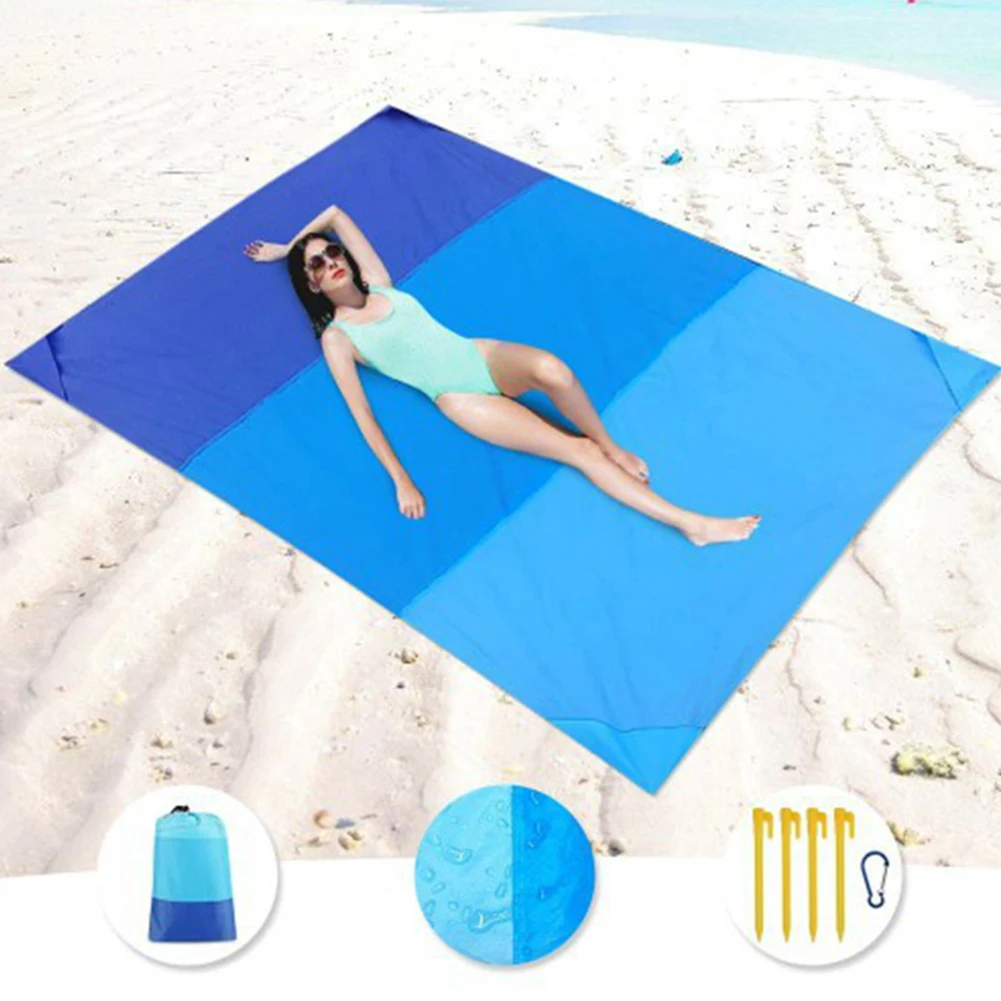 Beach Blanket Portable Pocket-Sized Picnic Mat Waterproof Sandproof Beach Mat With Storage Bag Outdoor Camping Accessories
Beach Blanket Portable Pocket-Sized Picnic Mat Waterproof Sandproof Beach Mat With Storage Bag Outdoor Camping Accessories