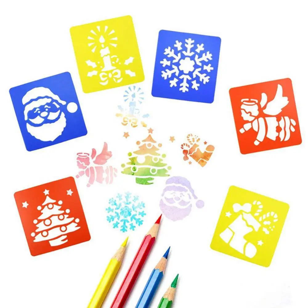 50% Hot Sale 6Pcs Santa Snowflake Angel Drawing Stencils Kids DIY Drawing Scrapbook Template Children Learning Education Toys
50% Hot Sale 6Pcs Santa Snowflake Angel Drawing Stencils Kids DIY Drawing Scrapbook Template Children Learning Education Toys
