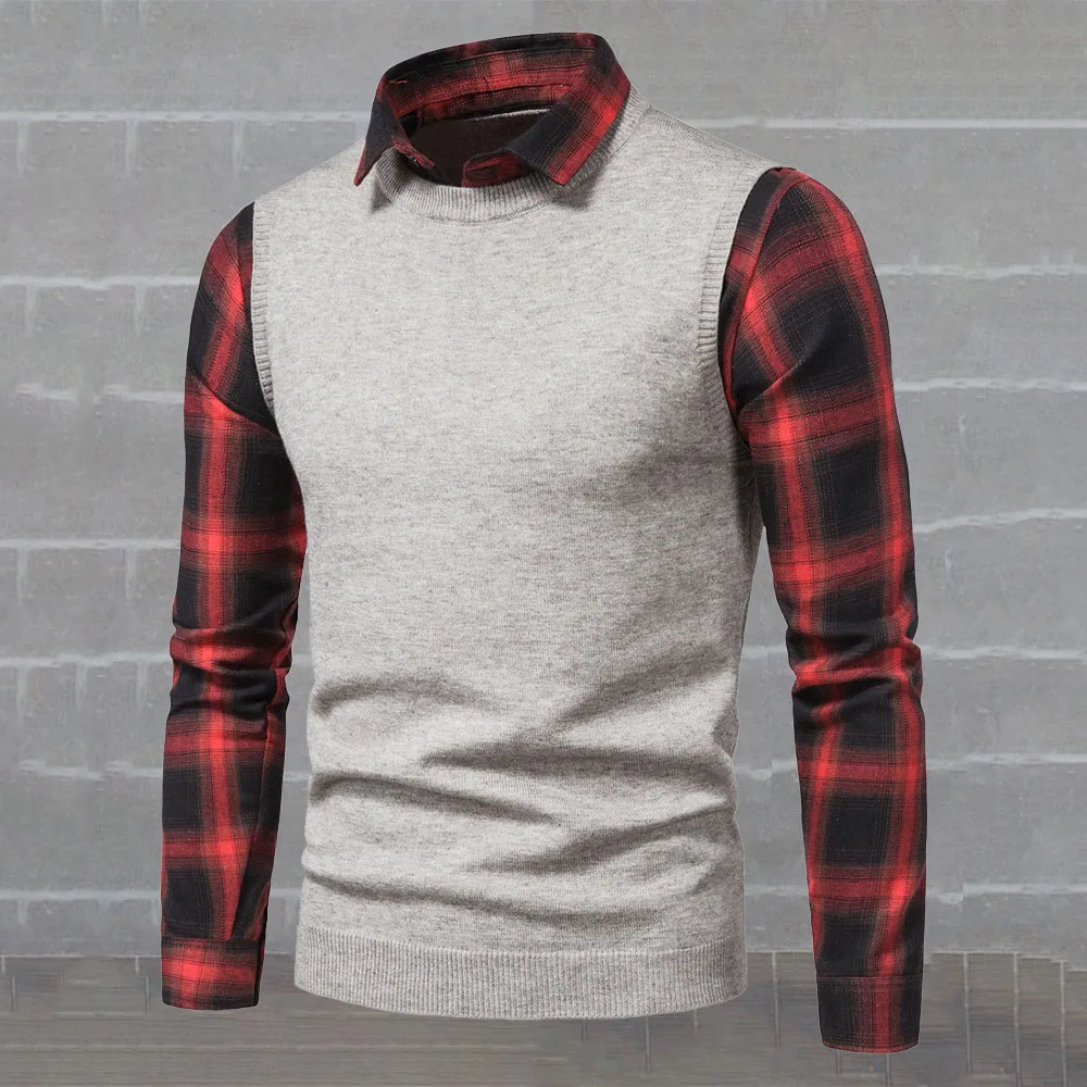 Fashion Shirt Spring Autumn 2021 New Black Business Casual Commute Simple Hot Sale Fake Two Splicing Lattice Lapel Long Sleeve
Fashion Shirt Spring Autumn 2021 New Black Business Casual Commute Simple Hot Sale Fake Two Splicing Lattice Lapel Long Sleeve