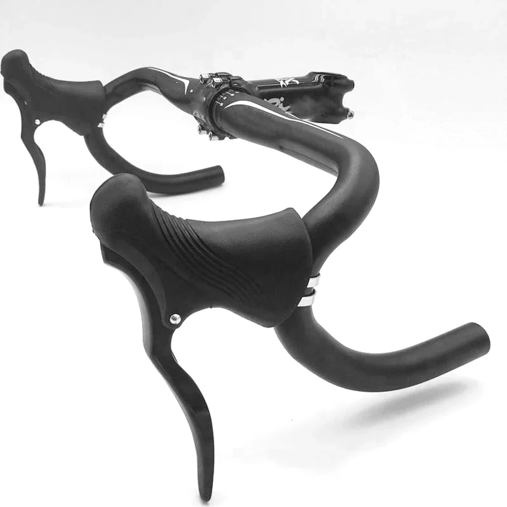 Lightweight Aluminum Bicycle Brake Handle Bike Mountain Road Bike Cycling Brake Levers Front & Rear Brake Levers Drop Handlebar
Lightweight Aluminum Bicycle Brake Handle Bike Mountain Road Bike Cycling Brake Levers Front & Rear Brake Levers Drop Handlebar