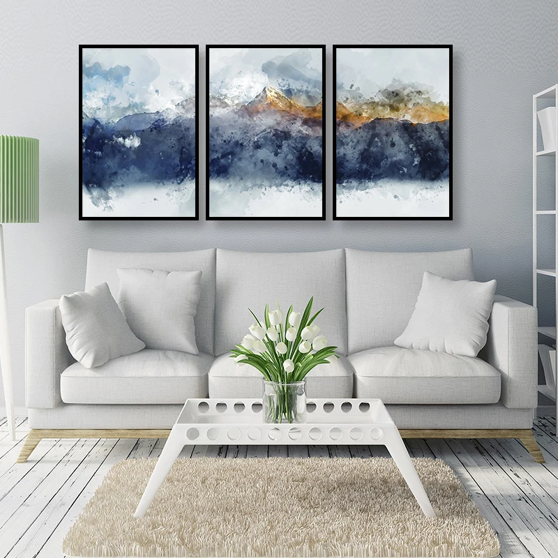 Decorative Canvas Painting Abstract Wall Art Modern Navy Blue Mountains Print Poster Picture Artworks for Bedroom Wall Decor 
Decorative Canvas Painting Abstract Wall Art Modern Navy Blue Mountains Print Poster Picture Artworks for Bedroom Wall Decor