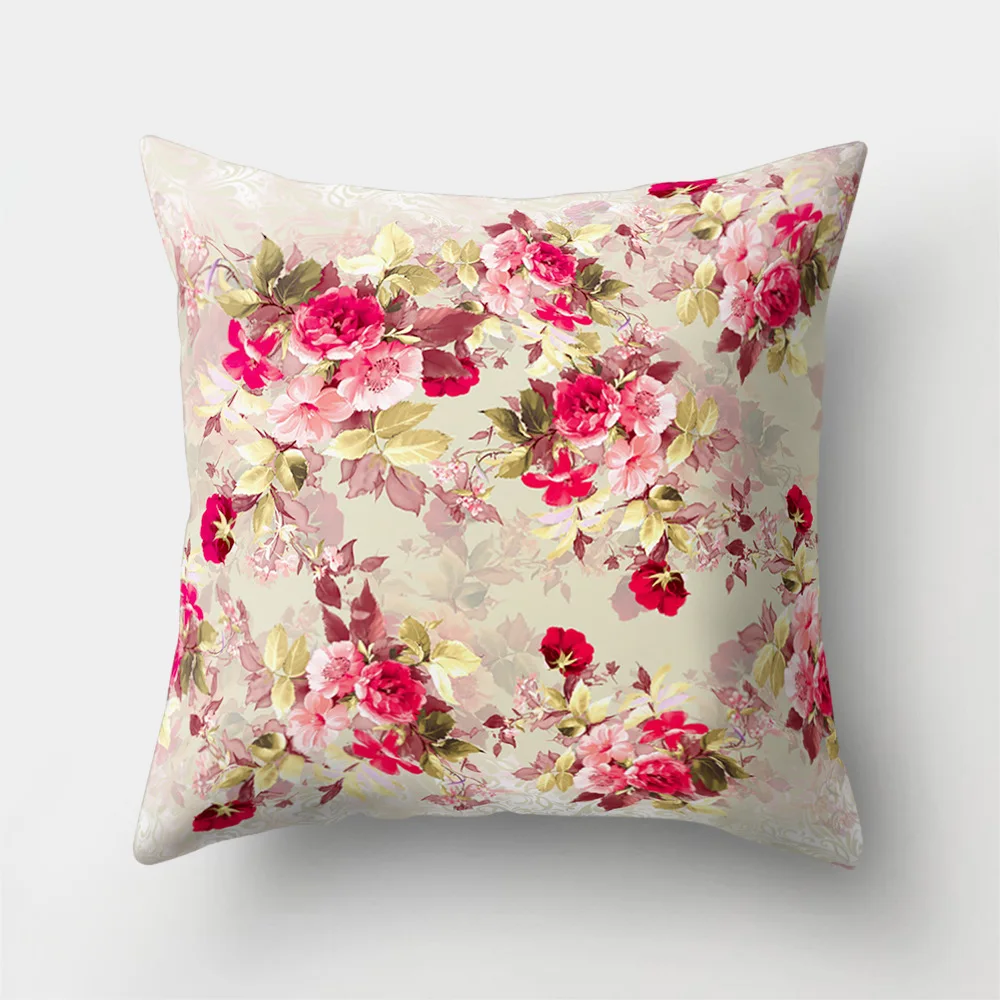 Cute Cartoon Flower Print Cushion Cover Polyester Decorative for Sofa Seat Soft Throw Pillow Case Cover 45x45cm Home Decor 
Cute Cartoon Flower Print Cushion Cover Polyester Decorative for Sofa Seat Soft Throw Pillow Case Cover 45x45cm Home Decor
