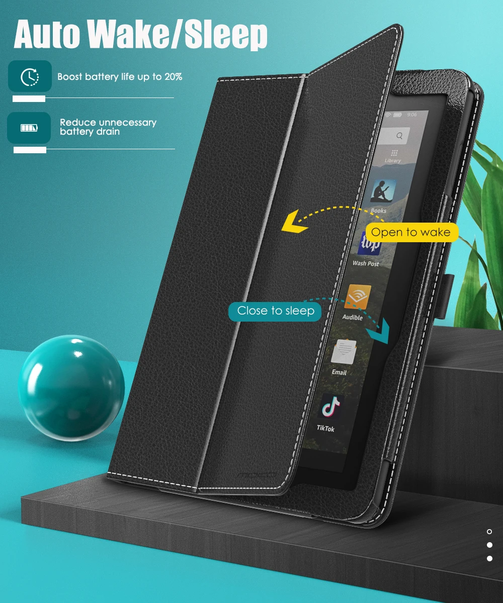 Чехол MoKo для нового планшета Kindle Fire HD 8 и Plus (10-го поколения 2020 выпуска) тонкий