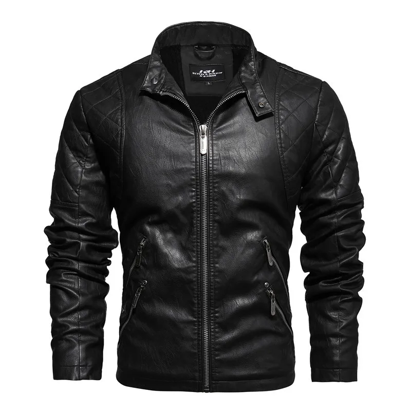 Fashion Men's Leather Jacket Men's Slim Motorcycle PU Leather Velvet Coats Autumn Winter Fashion La Ropa De Los Hombres
Fashion Men's Leather Jacket Men's Slim Motorcycle PU Leather Velvet Coats Autumn Winter Fashion La Ropa De Los Hombres