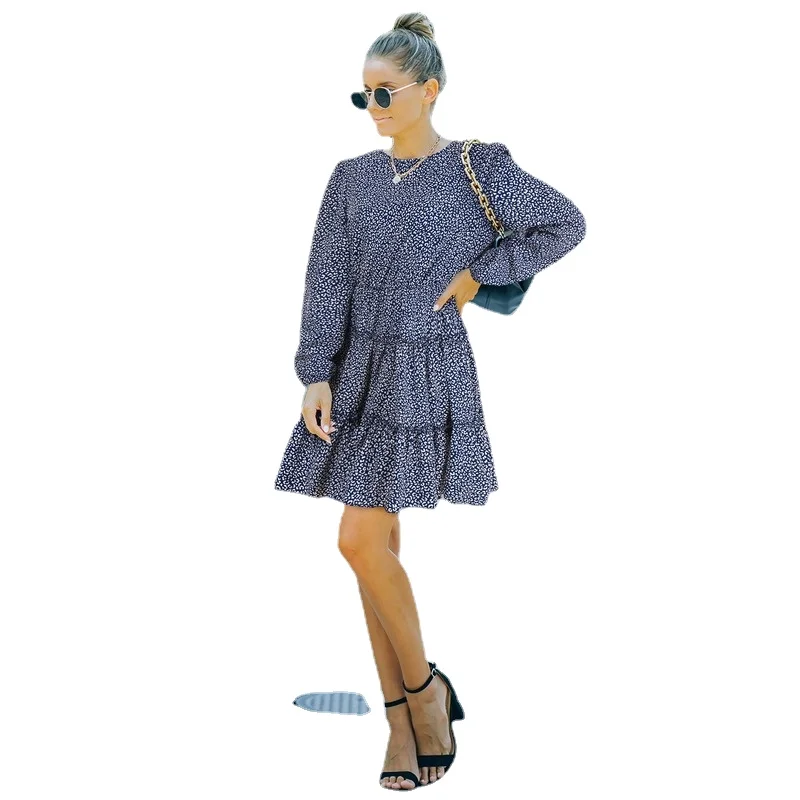 Autumn and Winter Women's Clothing New Foreign Trade Long Sleeve Floral Vintage Dress Female Autumn Winter A- line Skirt
Autumn and Winter Women's Clothing New Foreign Trade Long Sleeve Floral Vintage Dress Female Autumn Winter A- line Skirt